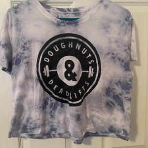 Doughnuts and Deadlifts Crop Top